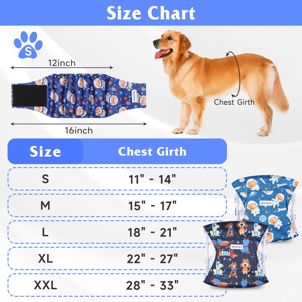 Barklincharm 5Pack waterproof outer layer reduces leaks and spills