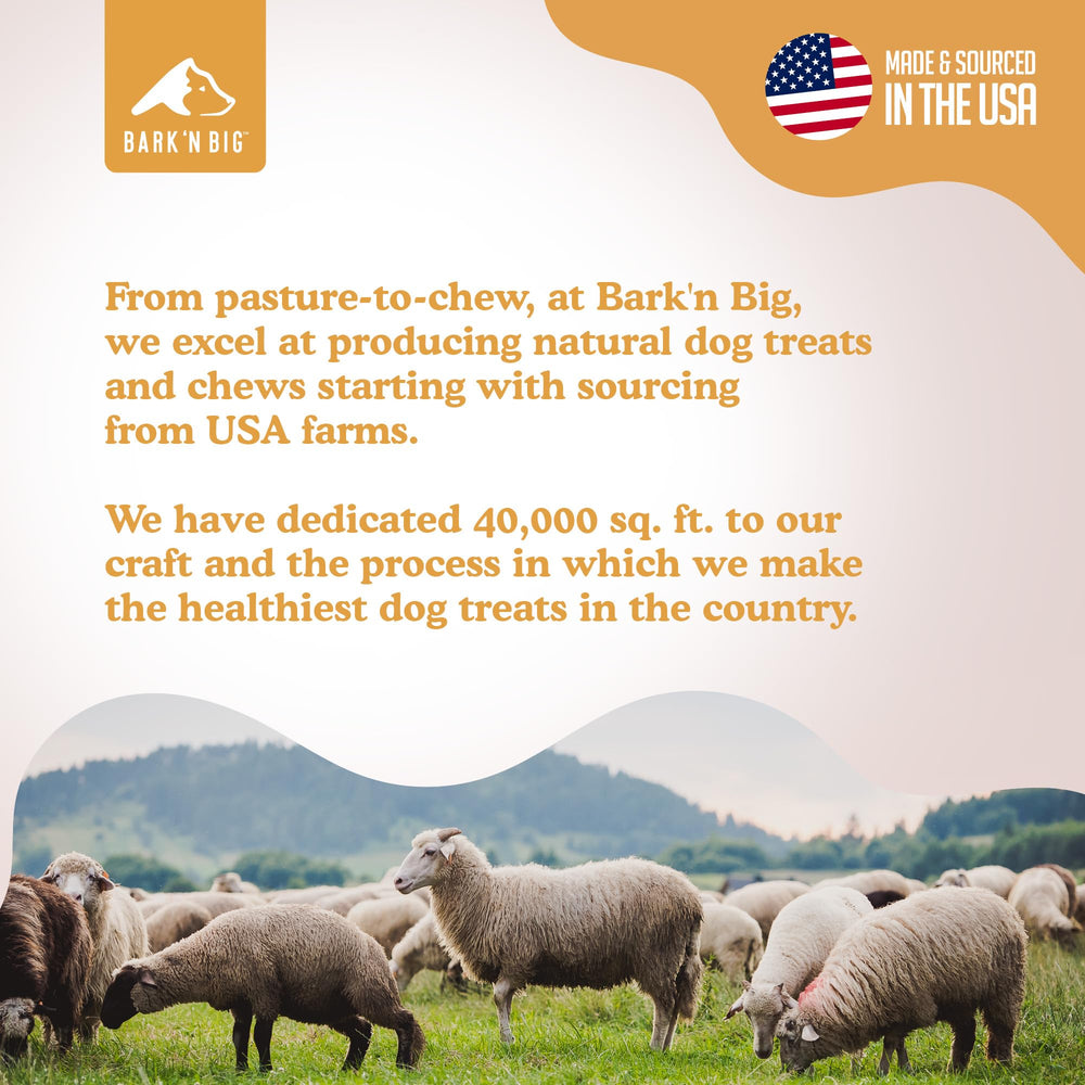 BARK'N BIG lamb-lung-treats 5oz pack enables easy portioning for dogs.