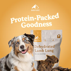BARK'N BIG lamb-lung-treats usa-made emphasizes quality and safe, single-ingredient nutrition.