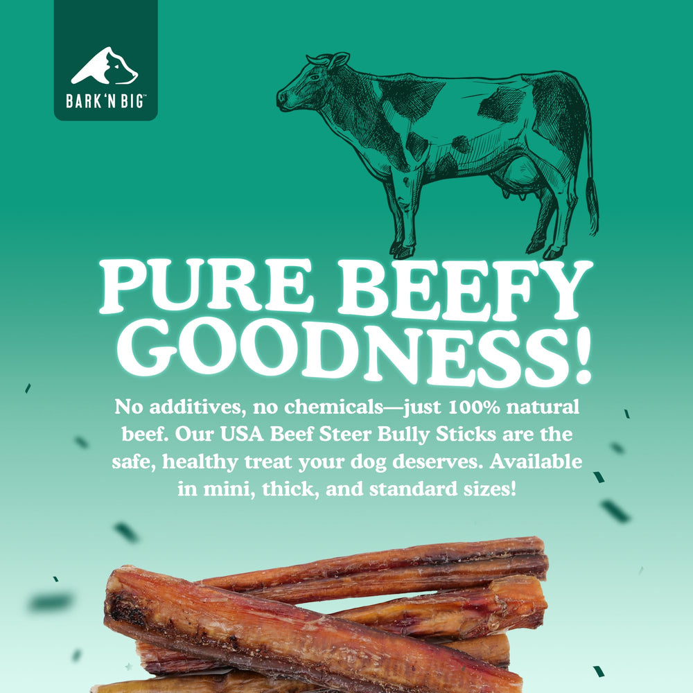 BARK'N BIG USA-sourced beef steer stick for dogs