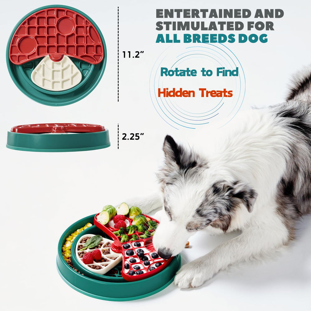 Barkwhiz rotating levels encourage prolonged, engaging feeding sessions.