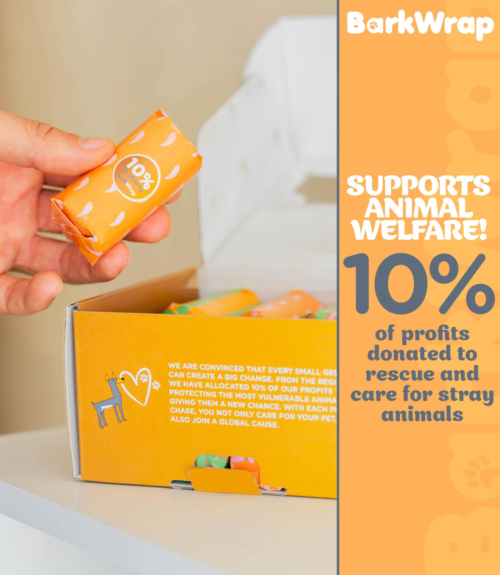BARKWRAP BAG 10% profits donated to animal welfare organizations.