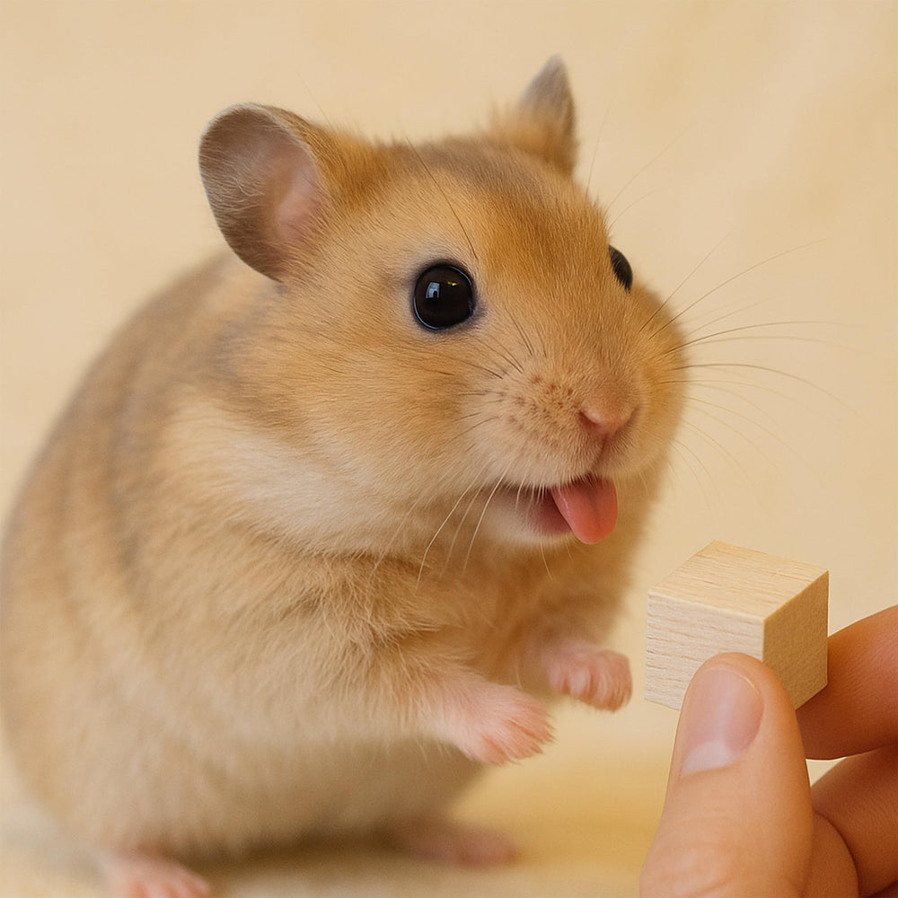 Barsha Space Fruity Balsa Wood Chew Blocks demonstrate flavor variety and pet enrichment