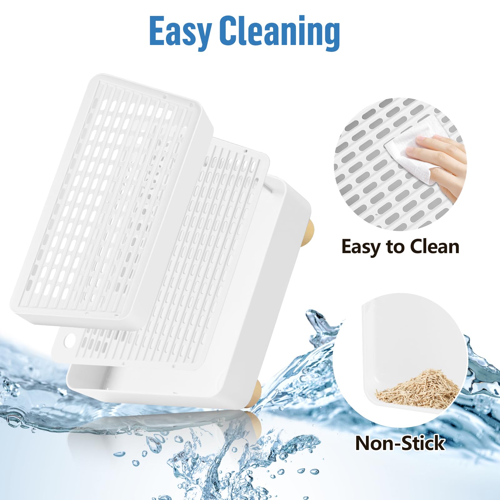 Bartuke anti slip wooden feet keep the ramp steady on hard floors