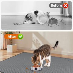 Bartuke easy-clean mat wipes or rinses clean after meals quickly.