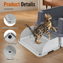 Bartuke pedal with filter catches paw litter for a tidier home
