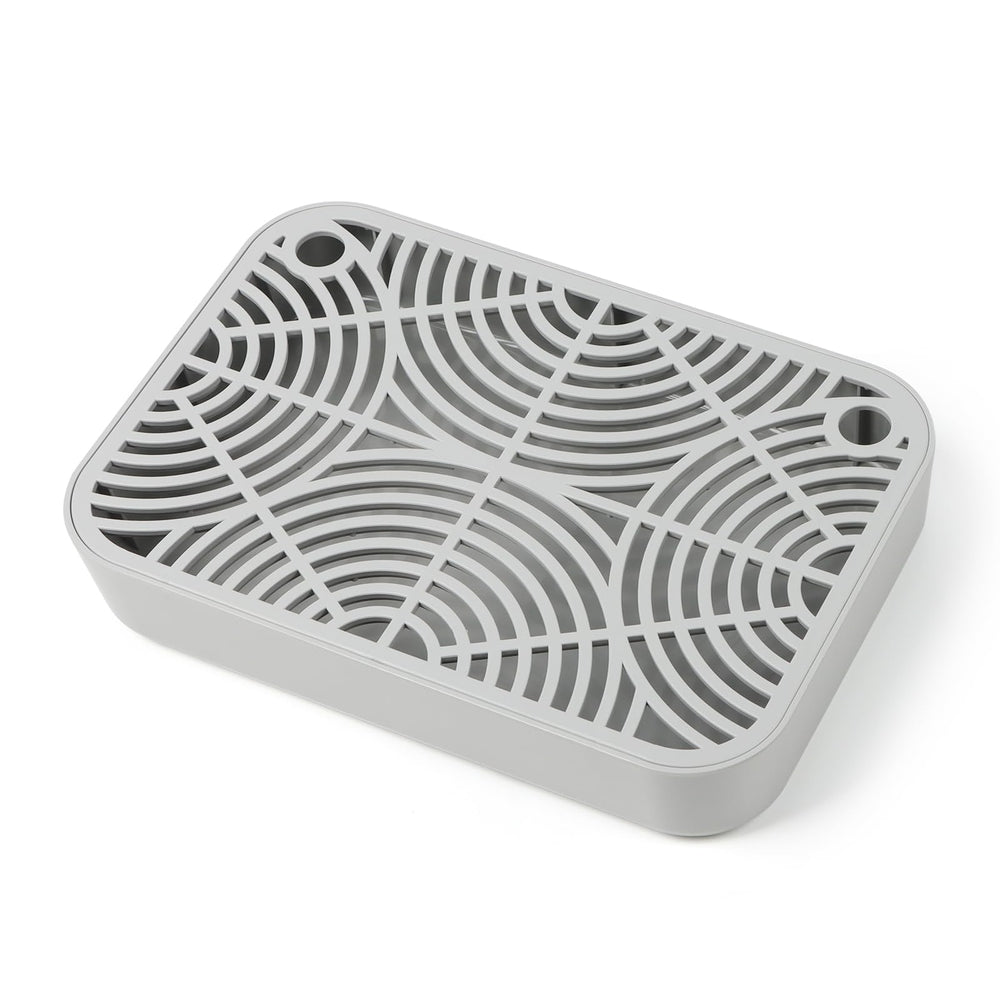 Bartuke cat litter box ramp assembled image shows sturdy thick plastic construction.