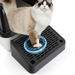 Bartuke cat litter box ramp setup elevates entry for kittens and seniors