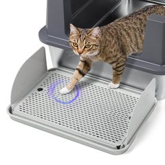 Bartuke cat litter box step with baffles reduces scatter for a tidier home