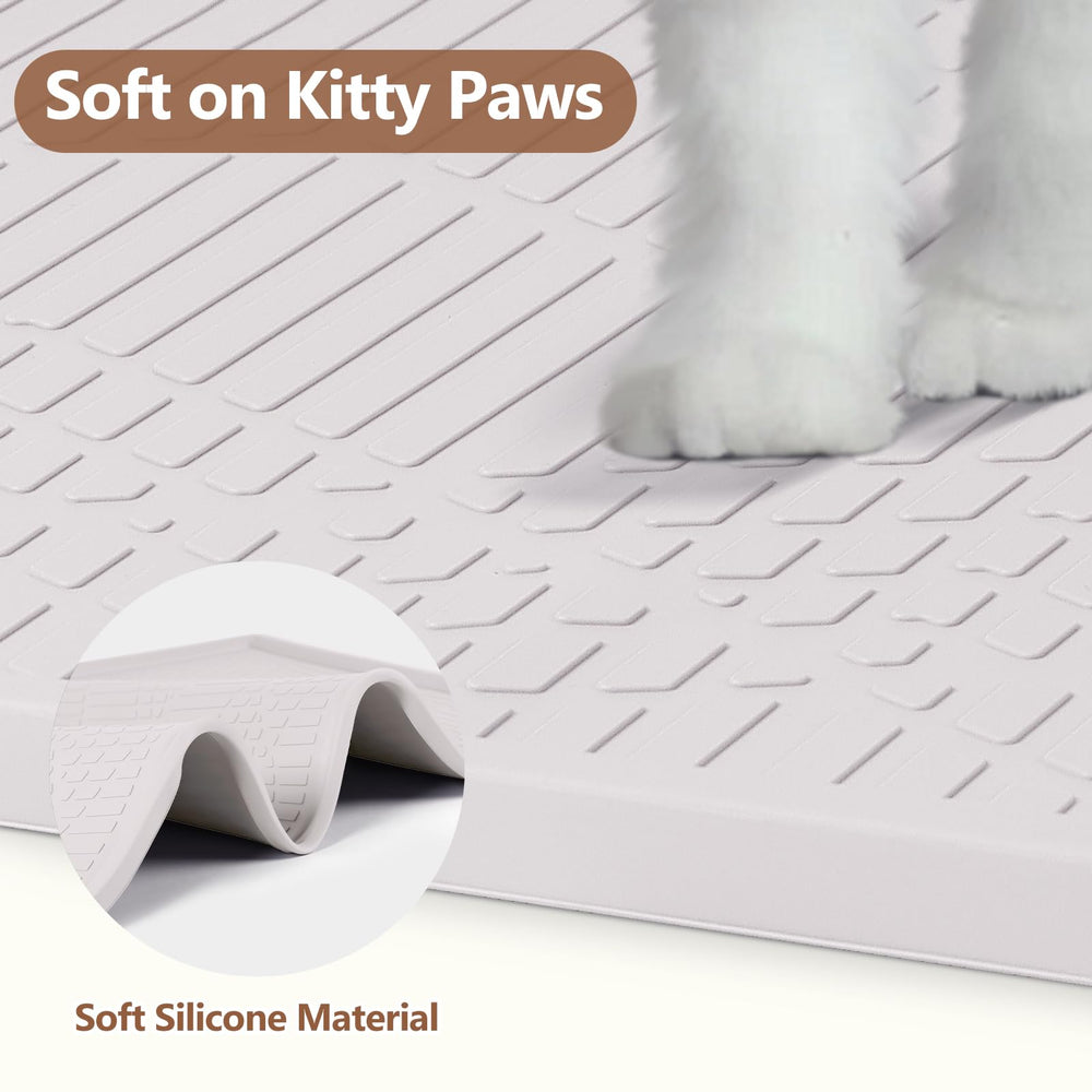 Bartuke 38x25 mat covers more floor under the box