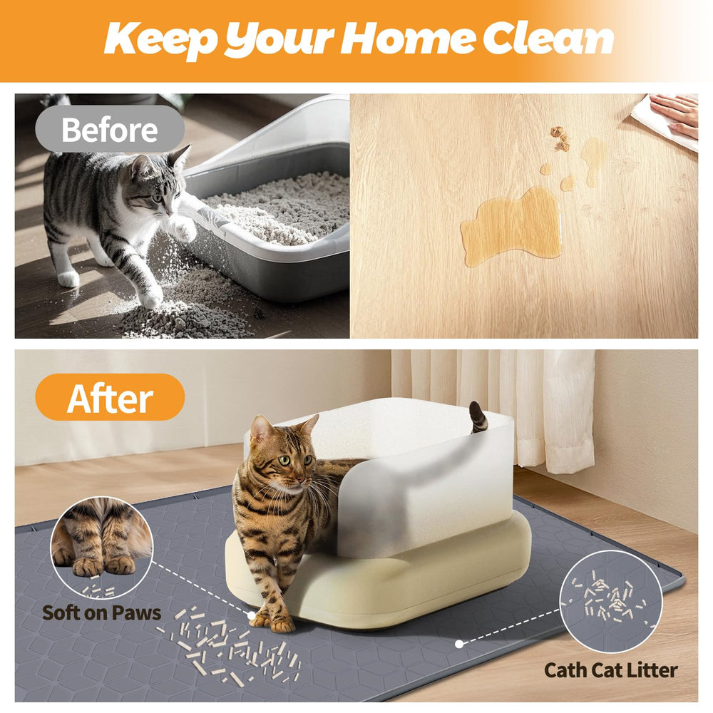 Bartuke mat easy-clean design with rinse simplifies daily maintenance