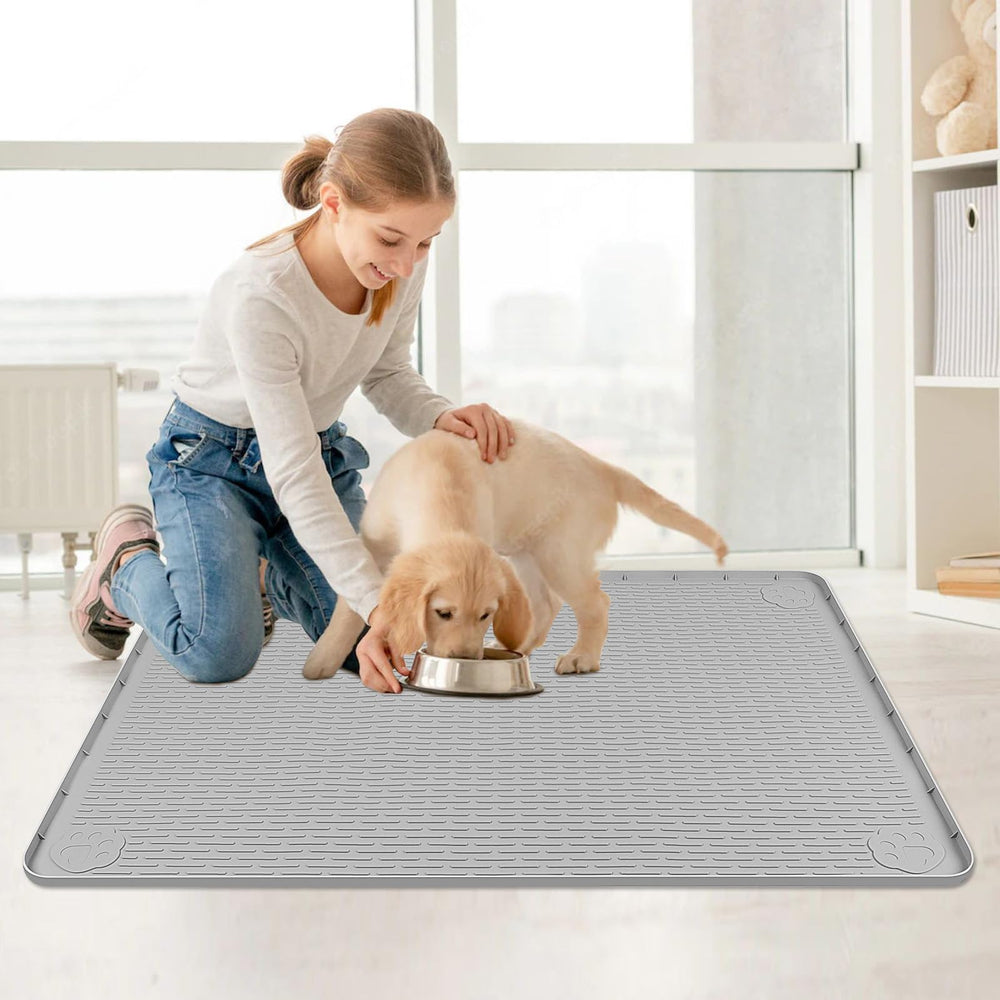 Bartuke extra large pet mat cleans quickly with towel or rinse.