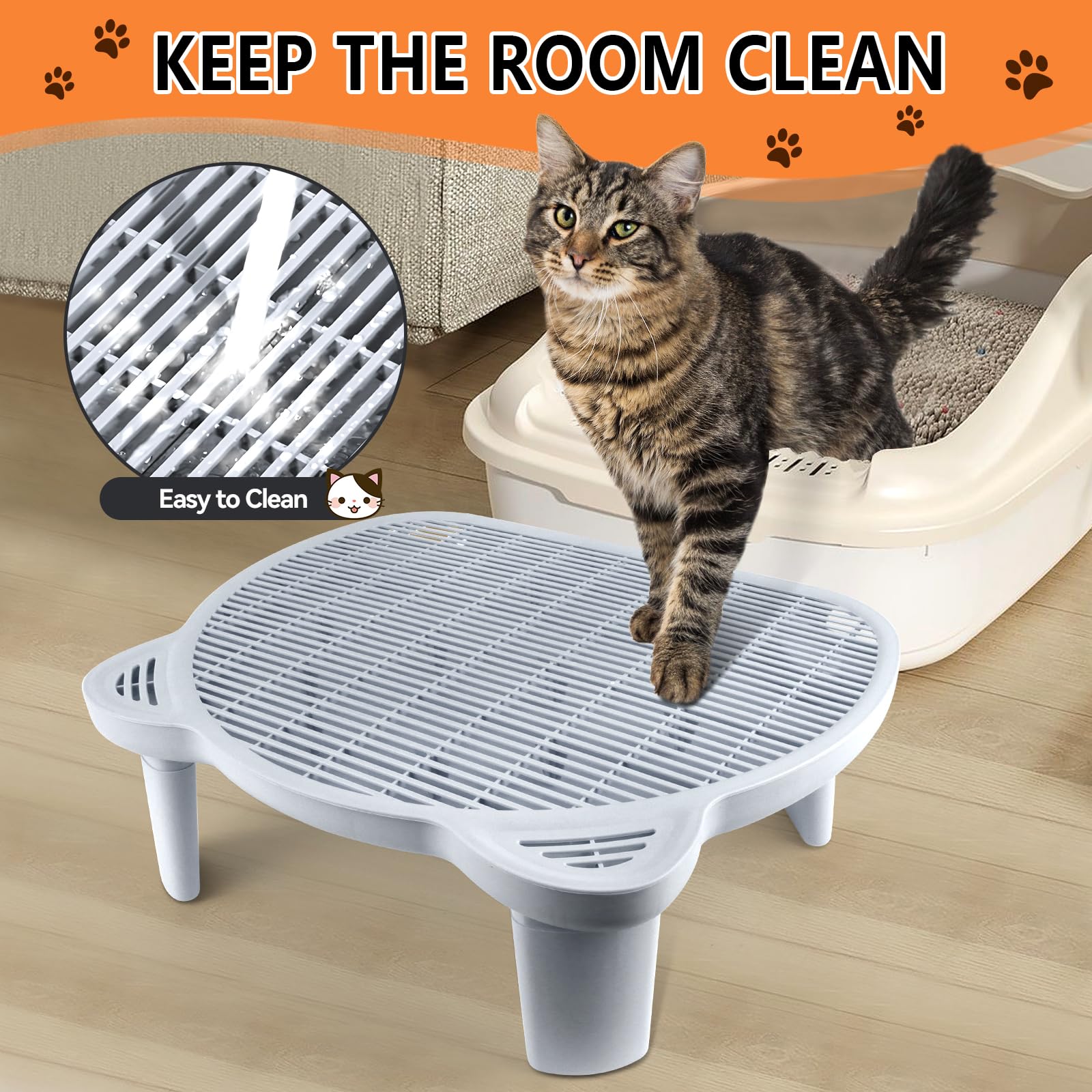 Bartuke height-adjustment-scales illustrate customizable ramp height for kittens to seniors