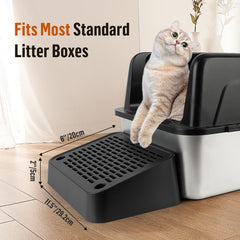 Bartuke litter box step mat with filter function catches stray litter