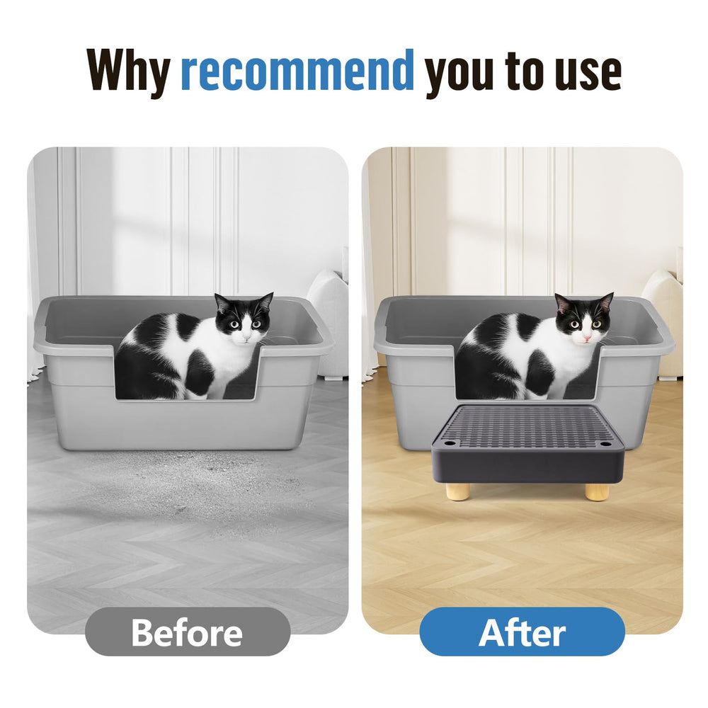 Bartuke pedal stool with anti-slip wooden legs conveying stable support