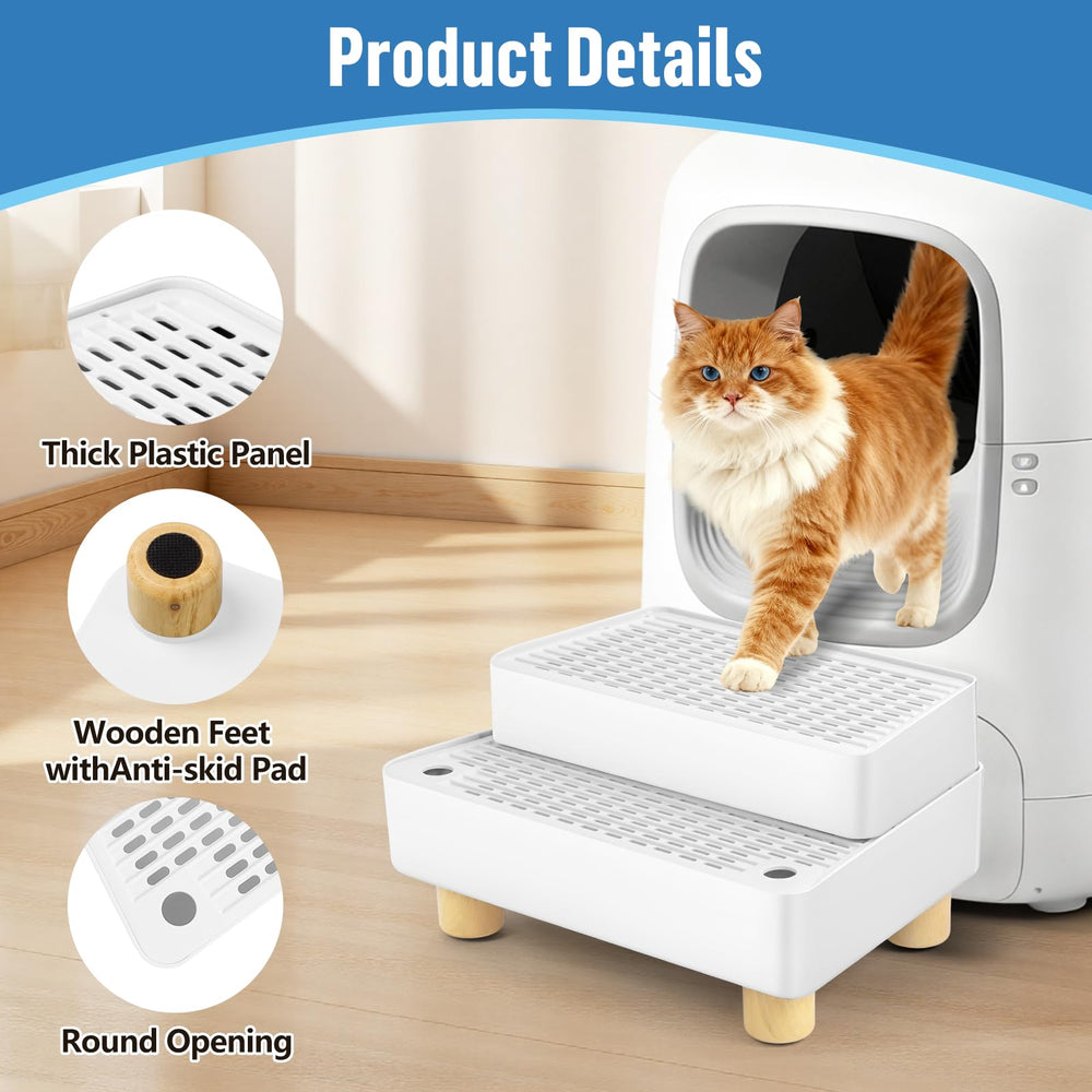 Bartuke pedal ramp with rounded corners protects paws and furniture