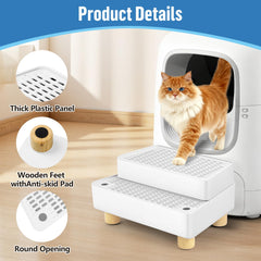 Bartuke pedal ramp with rounded corners protects paws and furniture