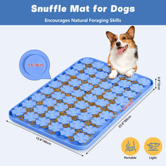 Bartuke-snuffle-mat engages dogs through licking and sniffing during play.