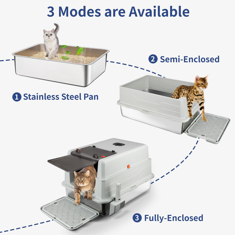 Bartuke XXXL fully enclosed demonstrates privacy and odor containment for multi-cat spaces.