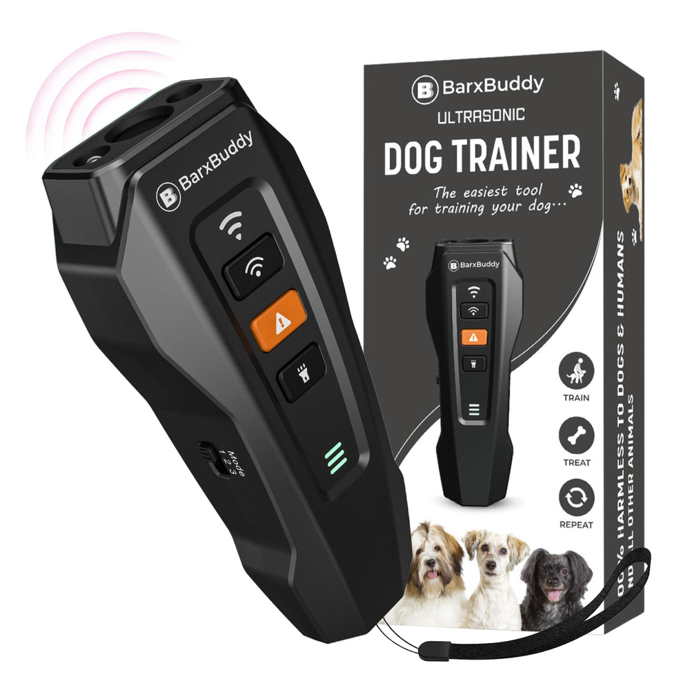 BarxBuddy 2nd Gen bark deterrent for indoors and outdoors.