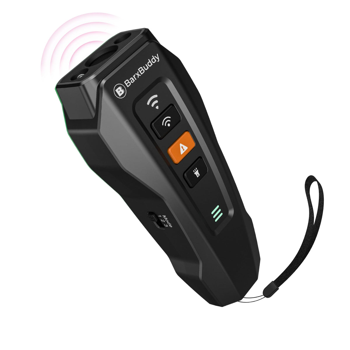 BarxBuddy 2nd Gen ultrasonic range up to 33 feet for outdoor training.