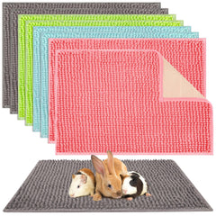Barydat 8pc guinea pig cage liner gray pack showing colored mats for clean habitats