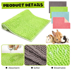 Barydat 8pc guinea pig cage liner pink pack highlights soft microfiber-chenille comfort