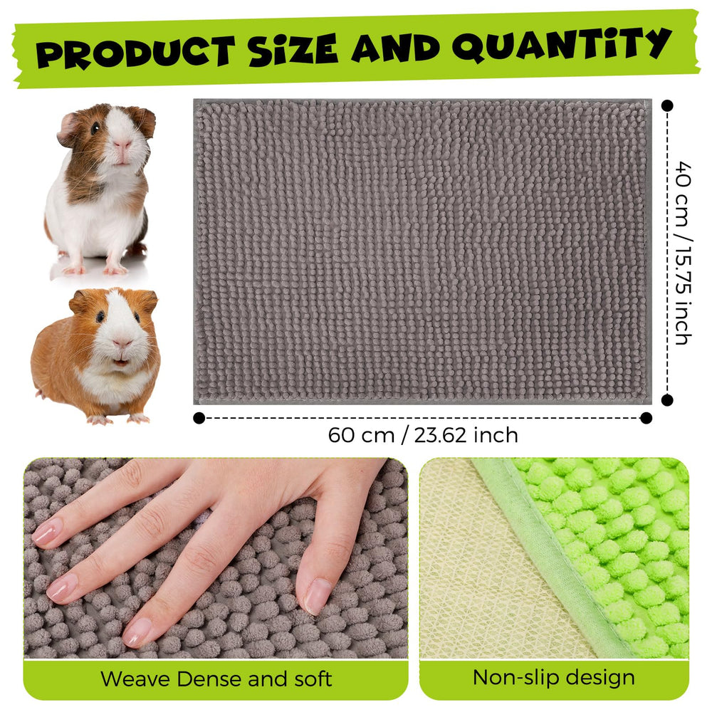 Barydat guinea pig cage liner green 24x16 keeps cage clean.