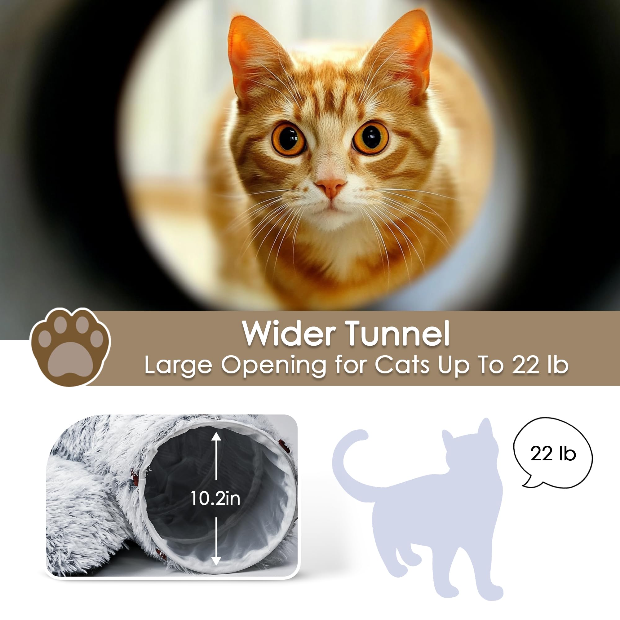 Baseola cat tunnel bed metal-frame durability supports energetic play and long-term use.