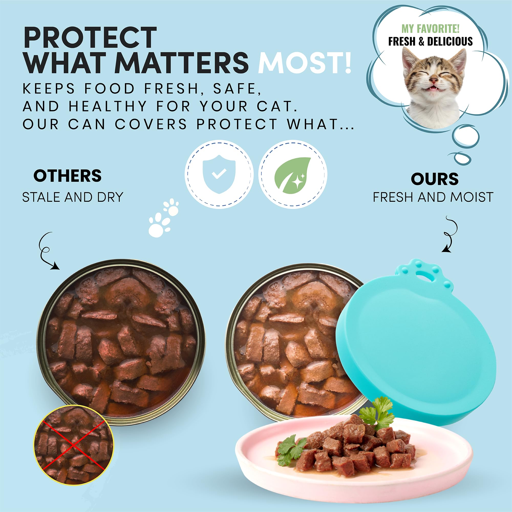 Basic Haus airtight-seal can covers preserve flavor and reduce waste