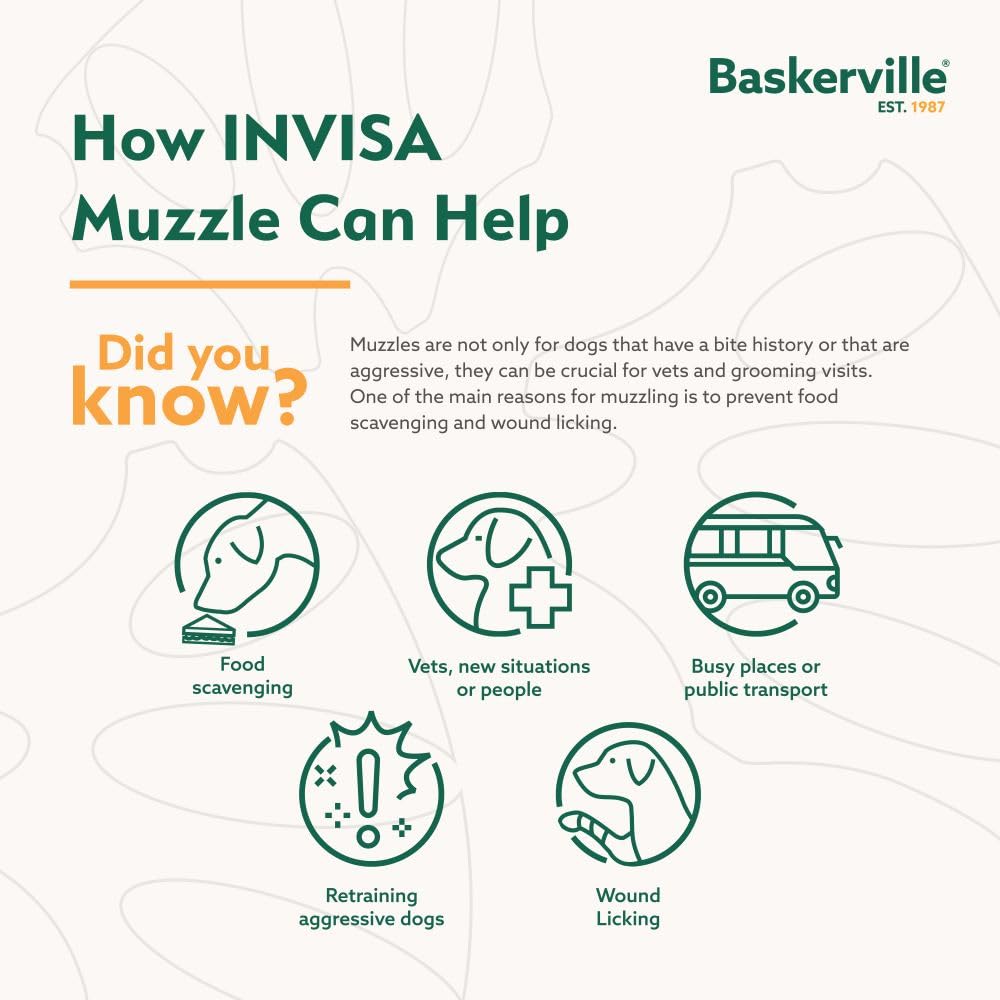 Baskerville INVISA heat-shaped design maintains a comfortable, secure nose area