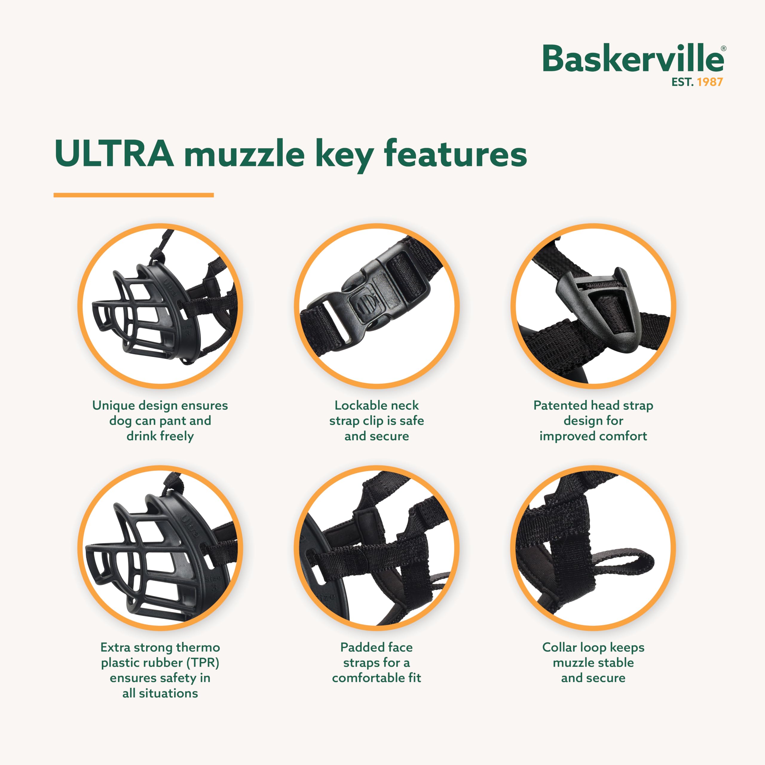 Baskerville Ultra Muzzle pant and drink capability enables dogs to stay hydrated.