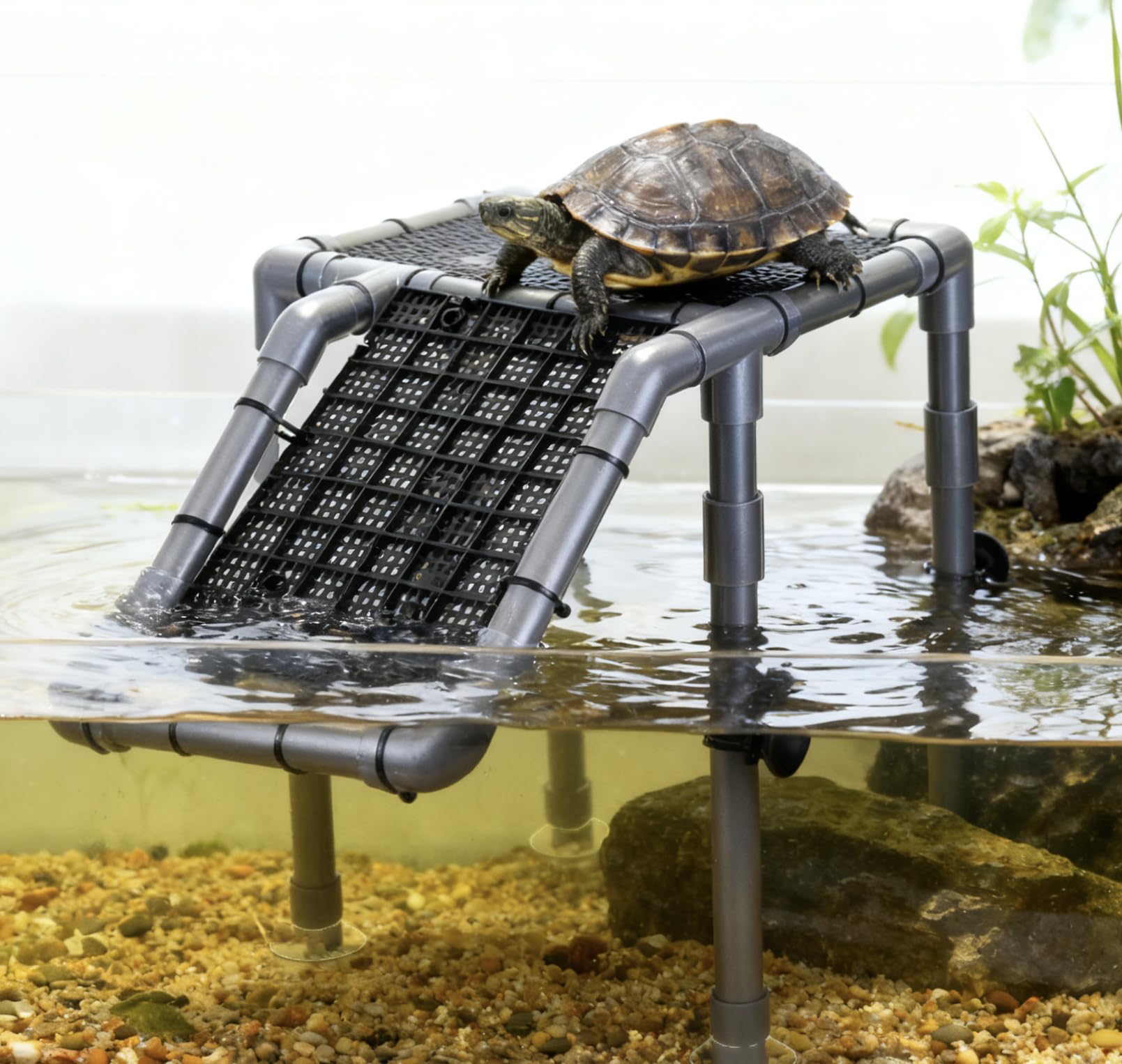 Battbeyle Turtle Basking Platform easy-clean design supports quick disassembly and cleaning.