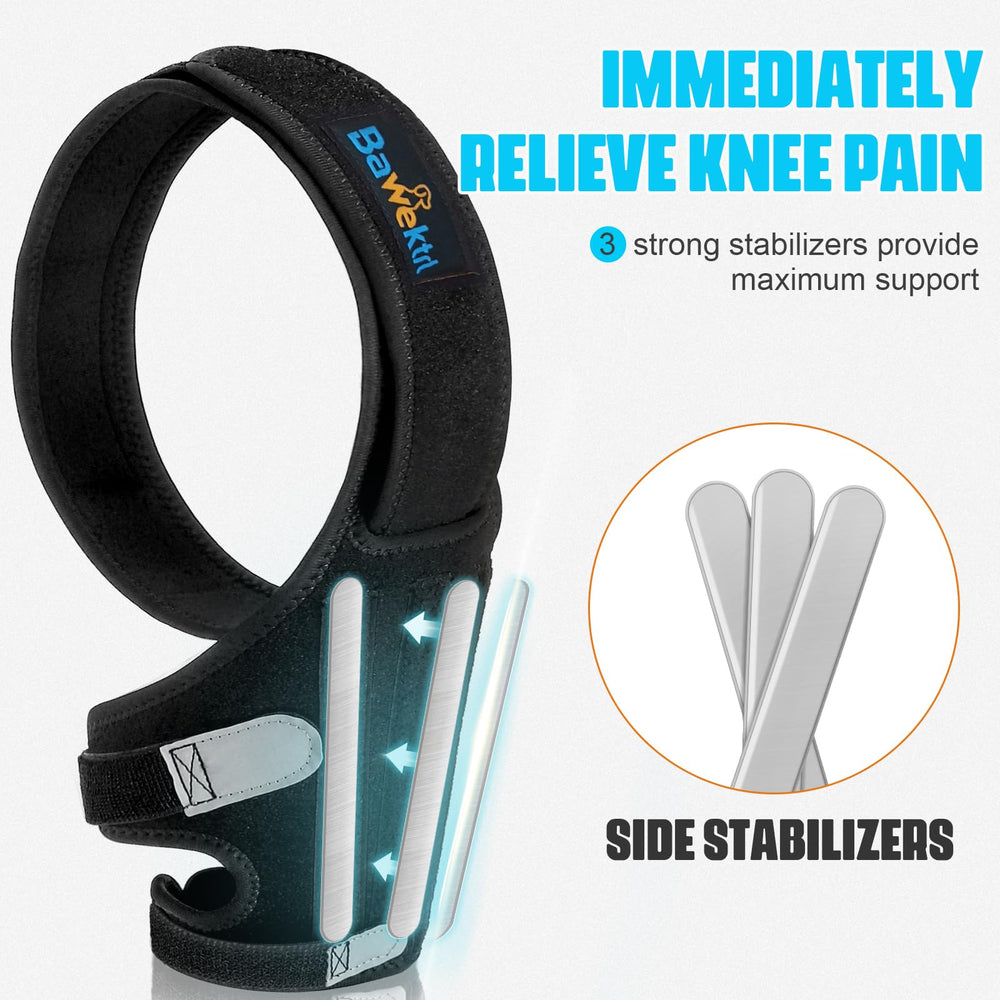 Bawektrl Dog Knee Brace side view with adjustable Velcro strap
