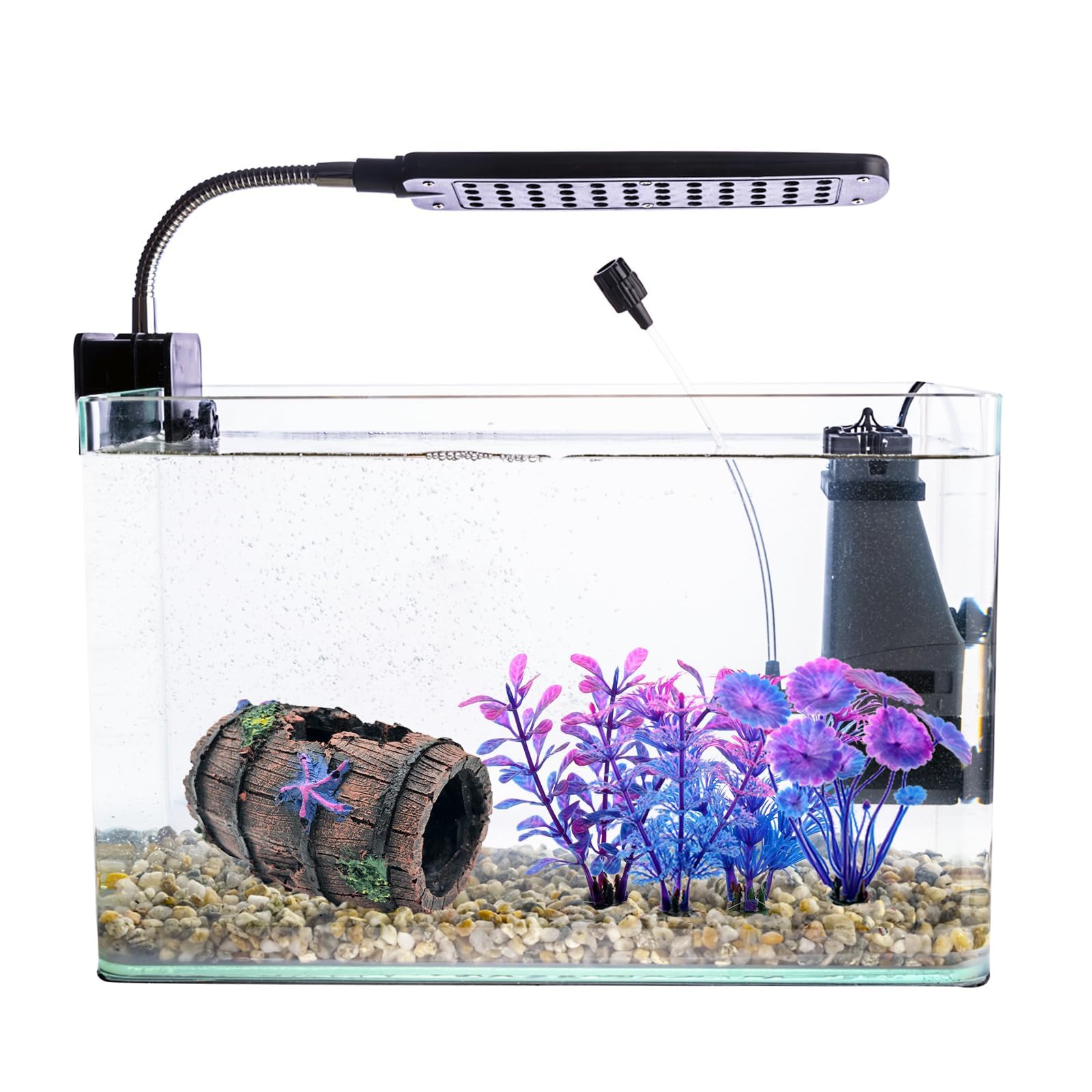 Bazayona Faeshoo aquatic plant cluster provides natural greenery and hiding spots.