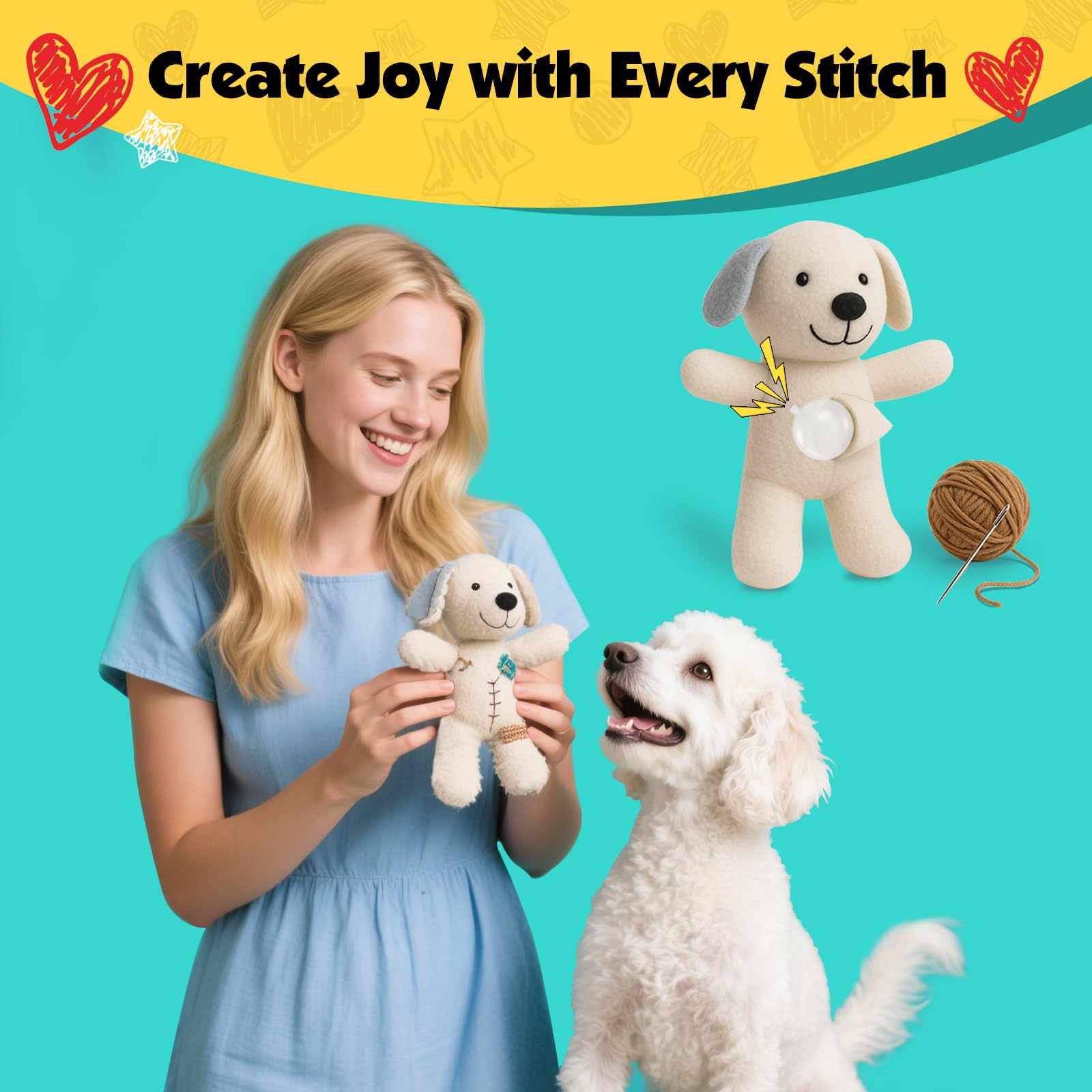 BBeary Squeaker DIY toy idea shows versatile use for repairs and crafts.
