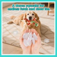 BBeary Squeaker spring action demonstrates quick, responsive squeaks for engaging pets.