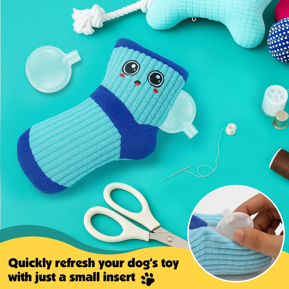 BBeary 60-squeaker box enables easy replacement and toy customization.