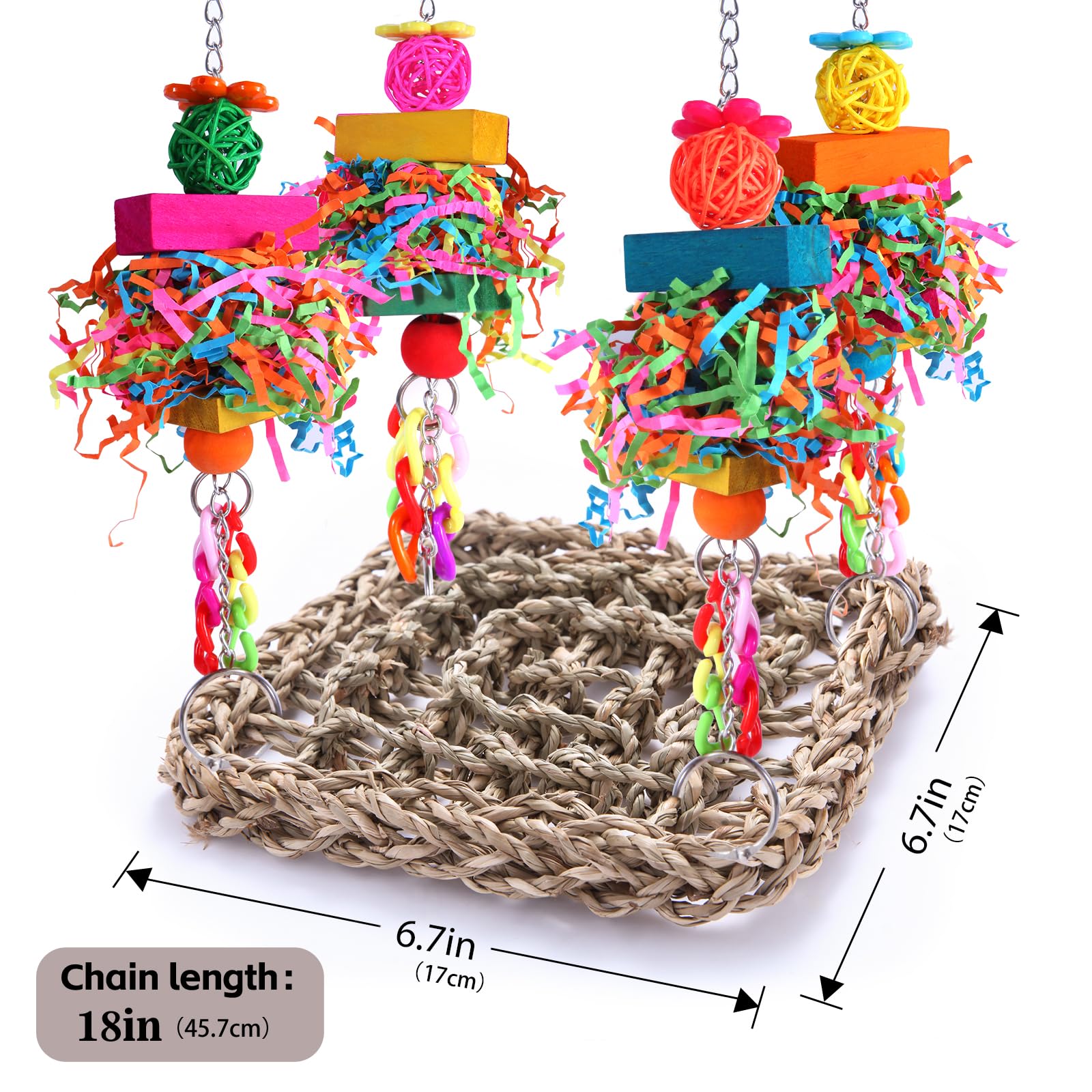 BBjinronjy bird-cage-attachment versatile placement for windows, ceilings, or cages