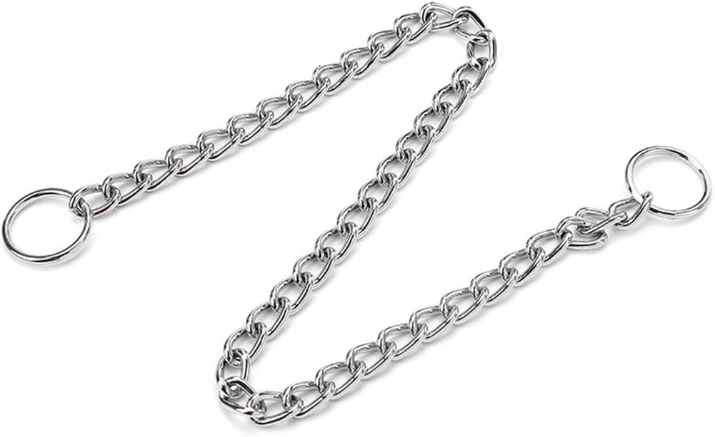 Bbmmayy choke chain adjustable image shows quick size changes for growing dogs.