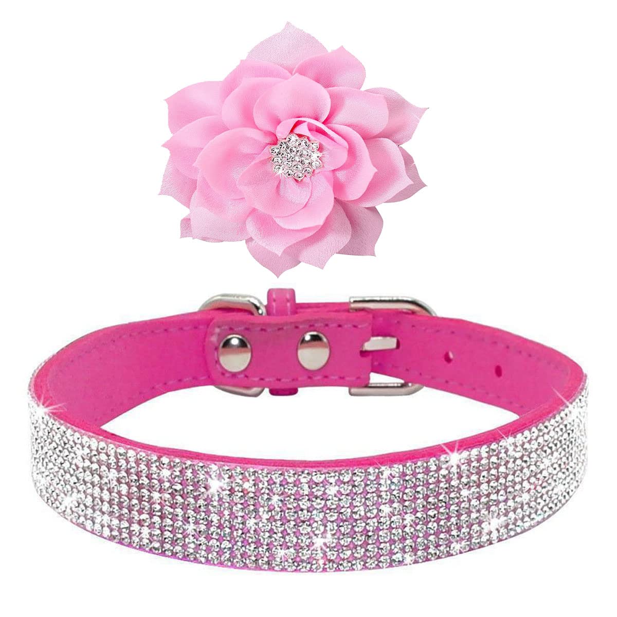 Bbmmayy pet collar suede soft touch pink demonstrates comfortable everyday wear