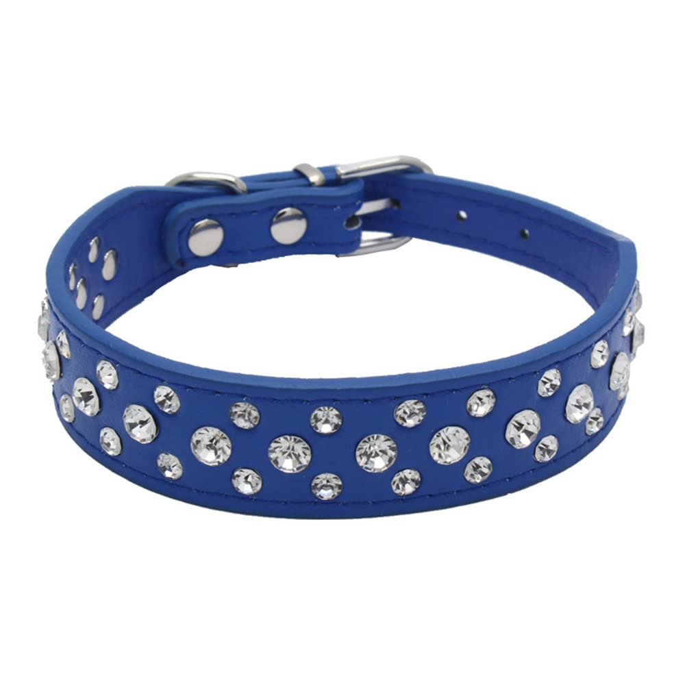 Bbmmayy rhinestone dog collar on a dog's neck for stylish daily wear