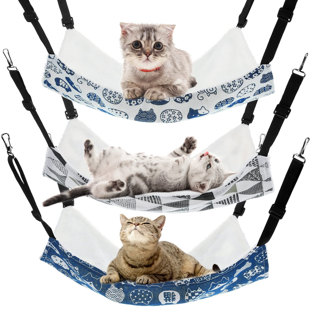 BBTO hamaca gato reversible en felpa para descanso cómodo