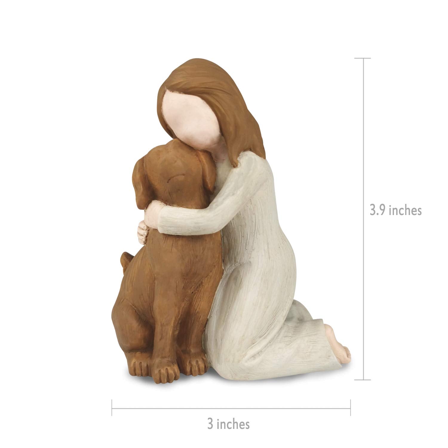 BC BINGO CASTLE dog angel figurine dust cleaning safe care
