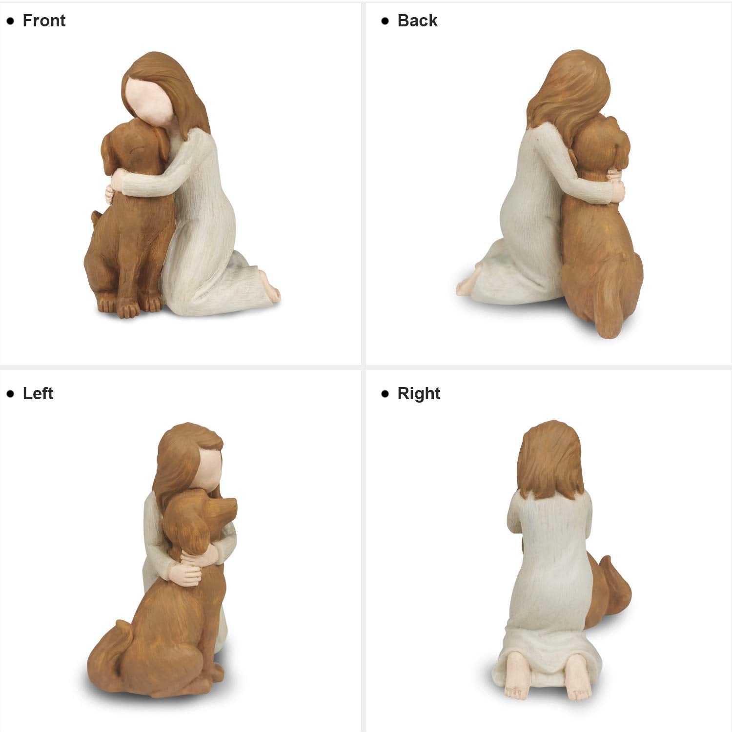 BC BINGO CASTLE dog angel figurine gift-packaging gift-ready