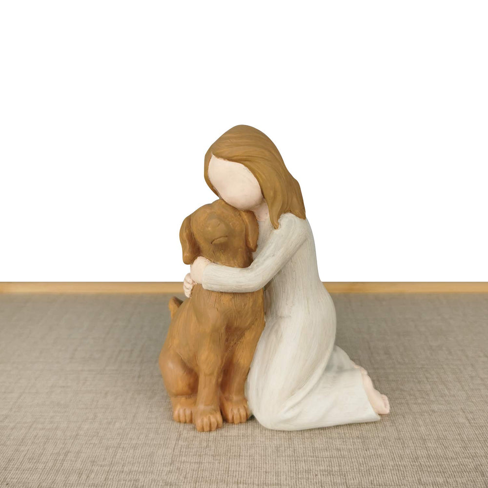 BC BINGO CASTLE dog angel figurine polyresin finish durable