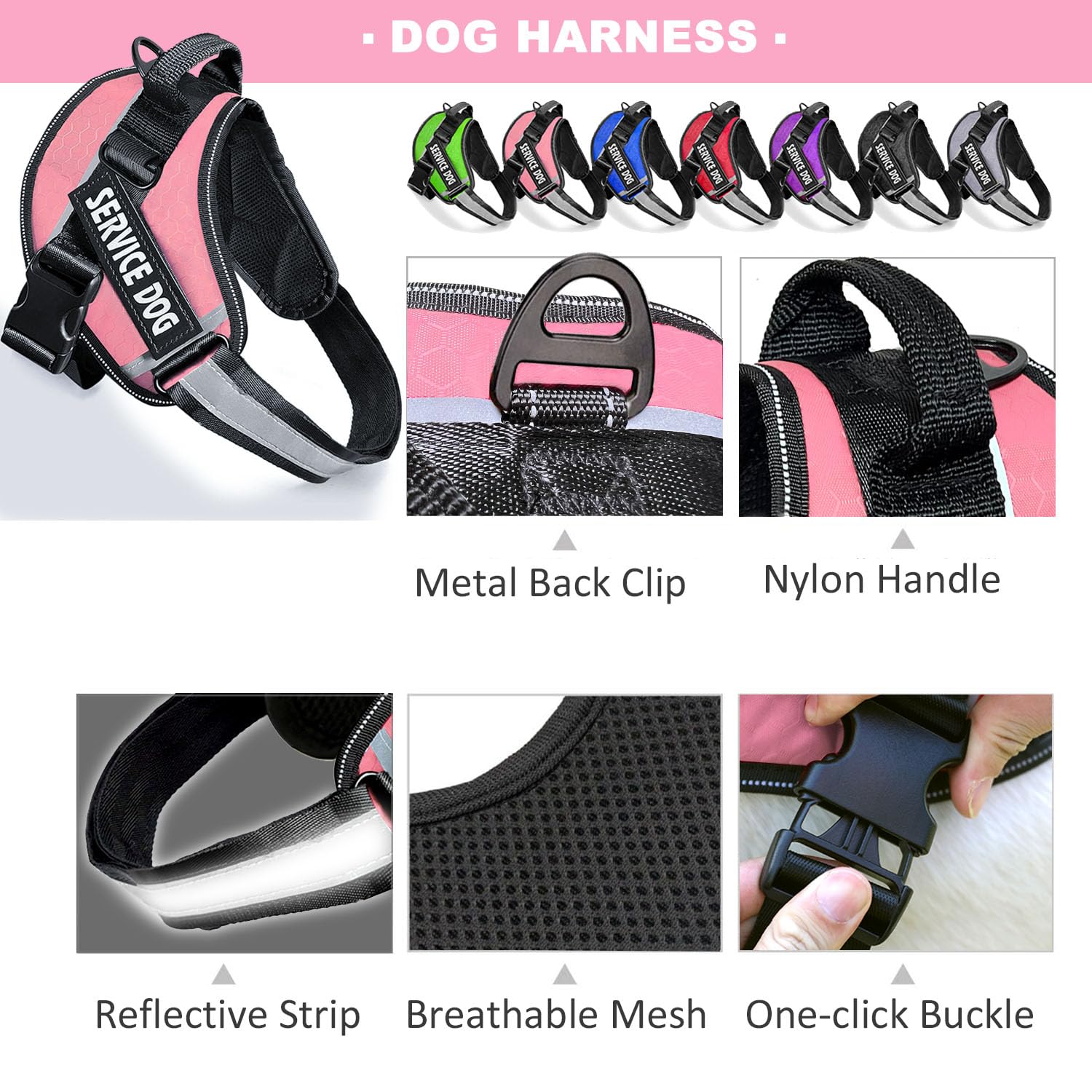 Bcadem service dog vest patches are removable for role changes during training