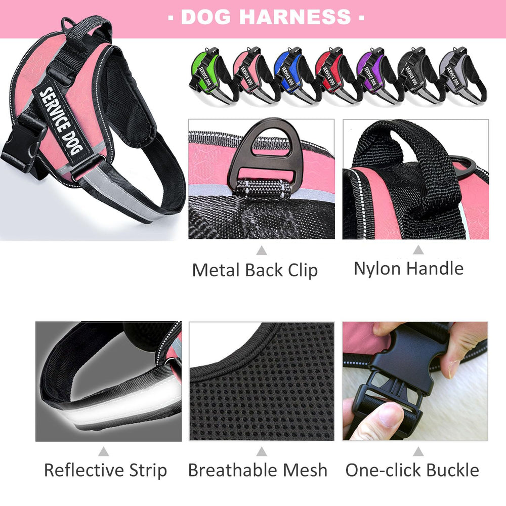 Bcadem service dog vest patches are removable for role changes during training