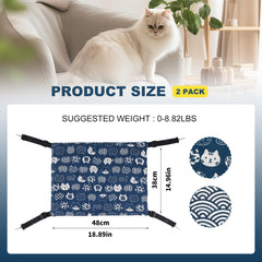 BCHARYA cat hammock adjustable suspension hooks for quick installation
