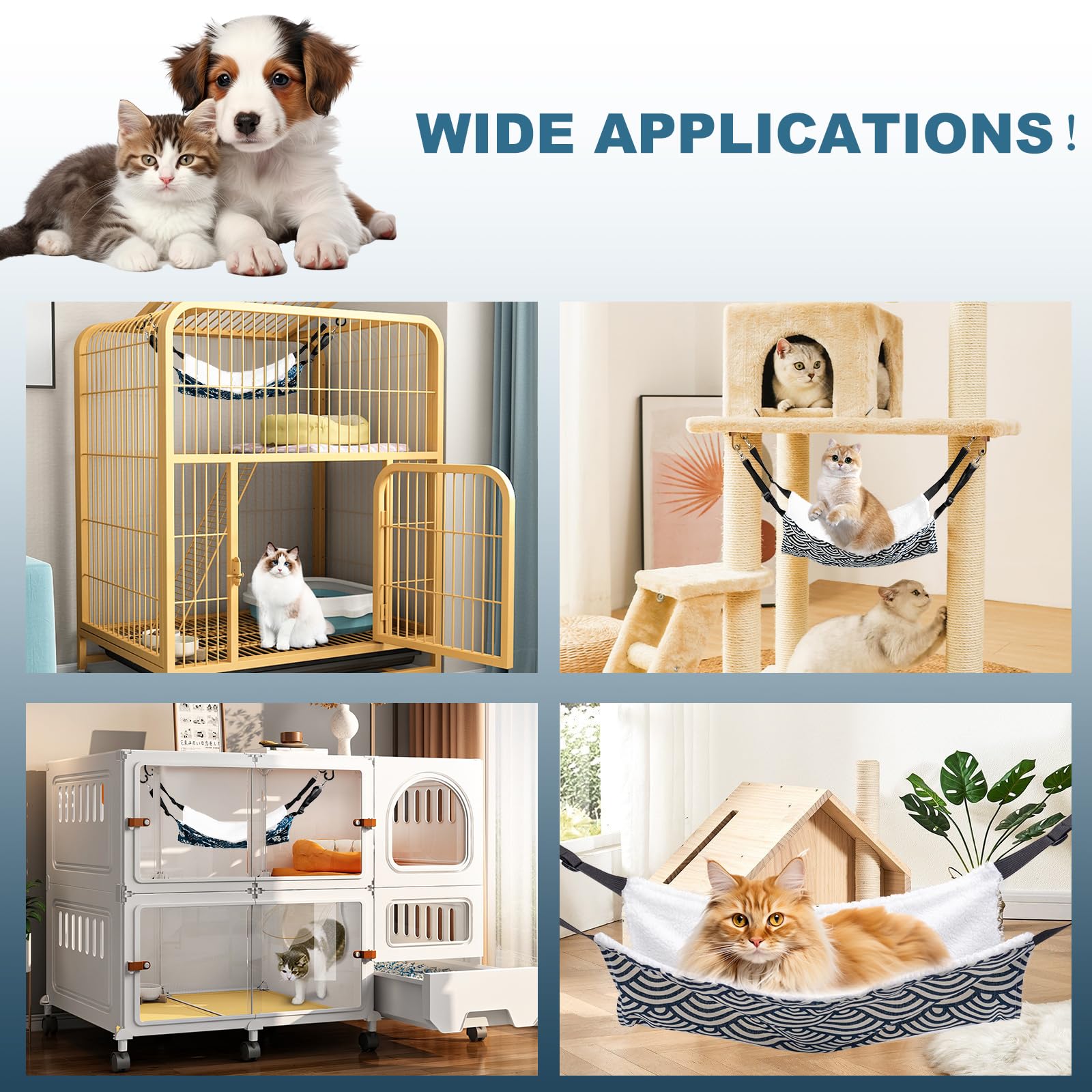 BCHARYA cat hammock machine washable for easy care